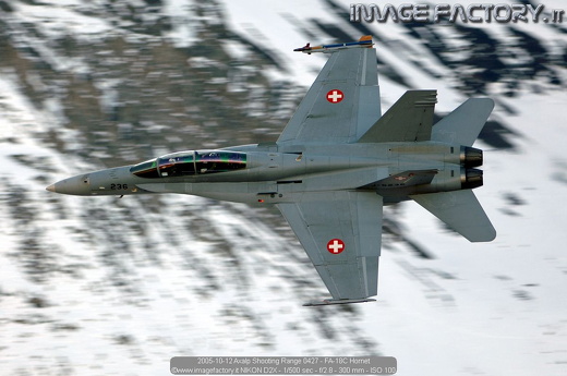 2005-10-12 Axalp Shooting Range 0427 - FA-18C Hornet